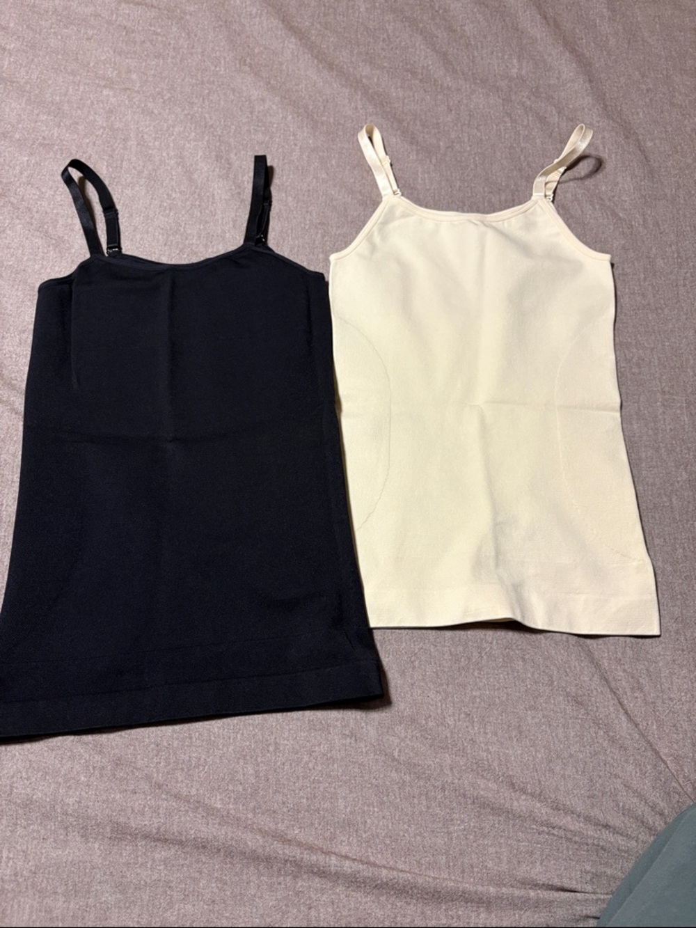 Shapermint Black & Cream Shaping Camisoles - 2 Pack